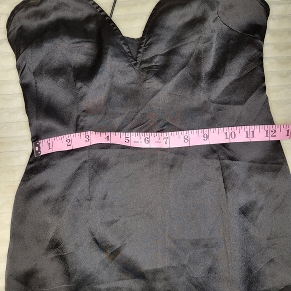 Pretty Little Thing Slinky Black Cocktail Dress Sz 4 - Picture 7 of 7